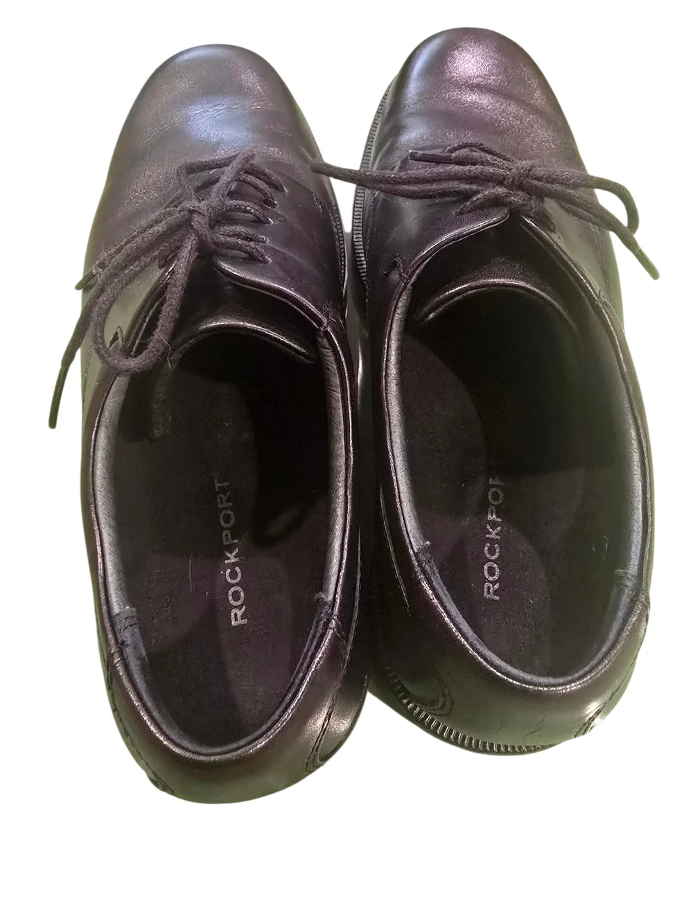 Rockport Men's Margin Oxford Black Leather Lace Up 8 1/2